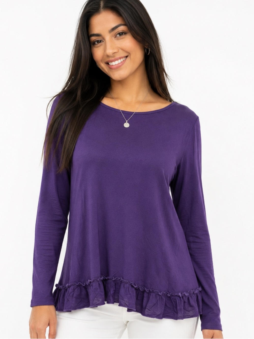 NWT Love Scarlett Petite Ruffle Blouse